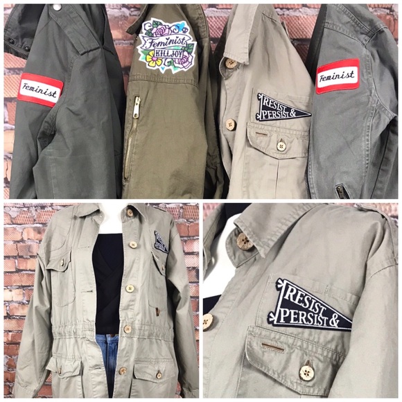 Vintage Jackets & Blazers - 🎄 Vintage Feminist Utility Jacket SZ M 🎄